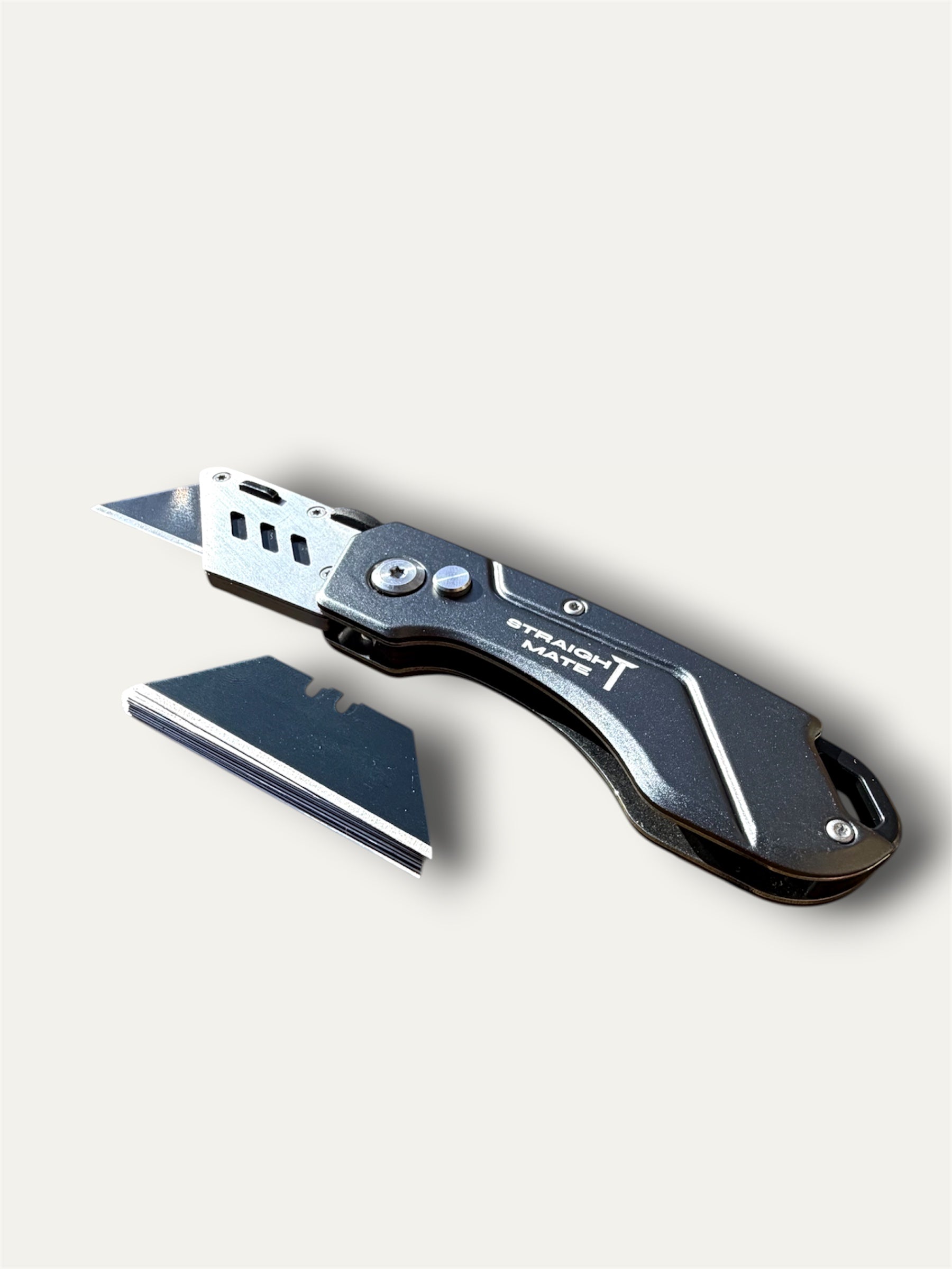 Straight Mate Knife with 10x Black Blades